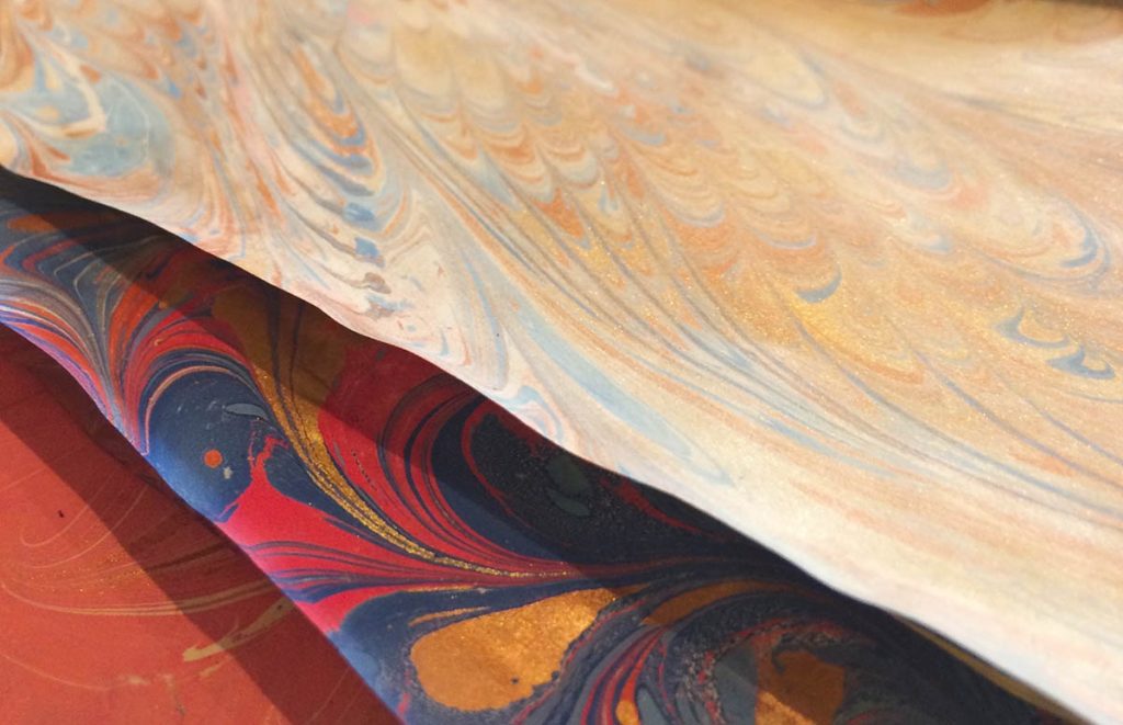 ebru marbled art designs on paper