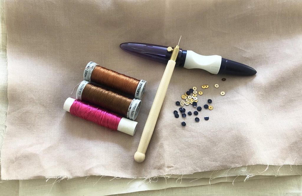 Tambour Embroidery Course at Hand and Lock